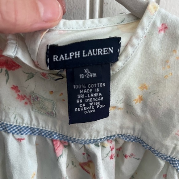 Vintage Ralph Lauren Spring Floral Cotton Toddler Girls Dress 18-24 Month - Picture 3 of 6